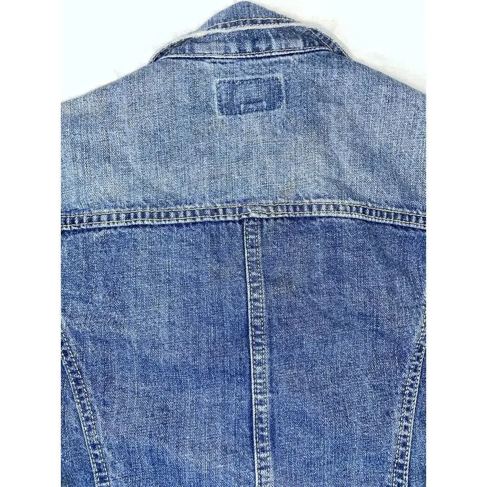 Levis San Francisco Denim Jacket Womens Size Small Petite Red Tab Retro 90s Y2k - Picture 8 of 8
